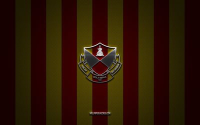 logo selangor fc, team di calcio malesi, malesia super league, background di carbonio giallo rosso, emblema di selangor fc, calcio, selangor fc, malaysia