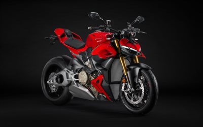 ducati streetfighter v4 s, 4k, studio, 2025 fahrräder, superbikes, roter motorrad, 2025 ducati streetfighter v4 s, italienische motorräder, ducati