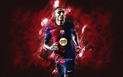 라핀 하, fc 바르셀로나, 브라질 축구 선수, 부르고뉴 스톤 배경, 바르카, 그런지 예술, la liga, 스페인, 카탈로니아, 축구, raphinha barcelona, 라파엘 디아스 벨로리