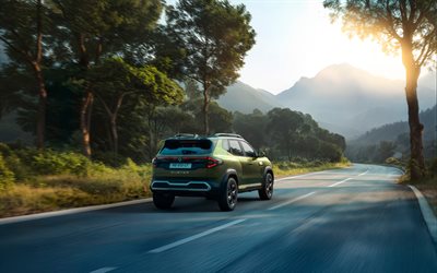 4k, renault duster turbo tce 160 ikonik, arkadan görünüm, 2026 araba, özgürlük kavramları, geçitler, in spesifikasyonu, renault duster, dış, 2026 renault duster, fransız arabaları, renault