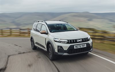 4k, Dacia Jogger Hybrid Extreme, motion blur, 2026 cars, road, Dacia Jogger, exterior, 2026 Dacia Jogger, romanian cars, Dacia