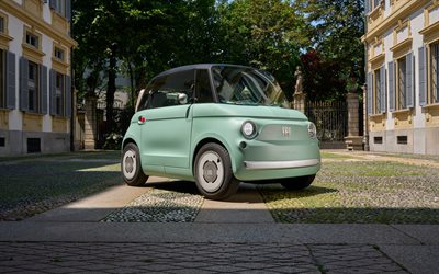 Fiat Topolino, 4k, street, 2026 cars, compact cars, 2026 Fiat Topolino, italian cars, Fiat