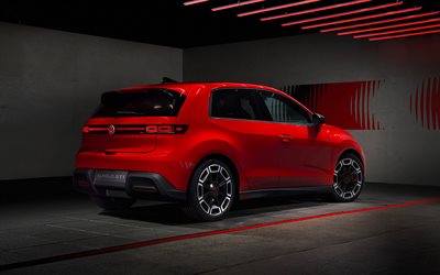 2027 Volkswagen Polo GTI, 4K, rear view, exterior, ID Polo, red ID Polo 2027, electric cars, German cars, Volkswage