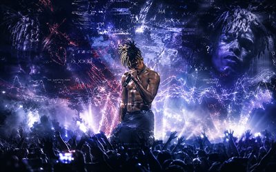 4k, XXXTentacion, fans, concert, night party, darkness, music stars, Jahseh Dwayne Ricardo Onfroy, american rapper, XXXTentacion art, american celebrity, XXXTentacion 4K