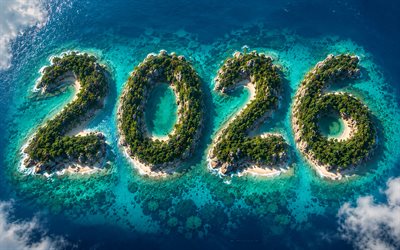 Summer 2026, 4K, tropical islands, aerial view, 2026 concepts, summer 2026 concepts, tropical islands 2026, summer
