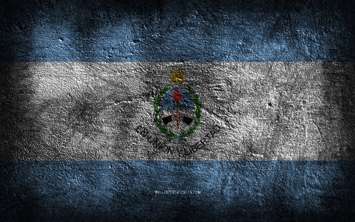 4k, flagge von san juan, argentinische provinz, steinstruktur, steinhintergrund, provinzen von argentinien, tag von san juan, grunge-kunst, provinz san juan, san juan, argentinien