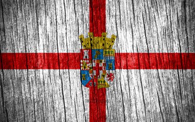 4K, Flag of Almeria, Day of Almeria, spanish provinces, wooden texture flags, Almeria flag, Provinces of Spain, Almeria, Spain