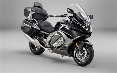 4k, BMW K 1600 GTL, black motorcycle, 2022 bikes, superbikes, 2022 BMW K 1600 GTL, german motorcycles, BMW