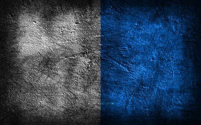 4k, ブレシアの旗, イタリアの都市, 石のテクスチャ, 石の背景, ブレシアの日, グランジアート, イタリアの国のシンボル, ブレシア, イタリア