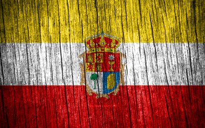 4k, bandera de cuenca, día de cuenca, provincias españolas, banderas de textura de madera, provincias de españa, cuenca, españa