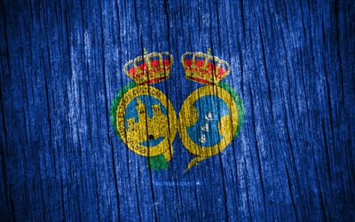 4K, Flag of Huelva, Day of Huelva, spanish provinces, wooden texture flags, Huelva flag, Provinces of Spain, Huelva, Spain