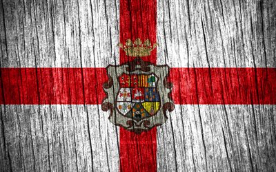 4k, 우에스카의 국기, 우에스카의 날, 스페인 지방, 나무 질감 깃발, 우에스카 깃발, 스페인의 지방, 우에스카, 스페인