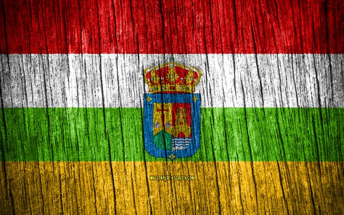 4k, drapeau de la rioja, jour de la rioja, provinces espagnoles, drapeaux de texture en bois, provinces d espagne, la rioja, espagne