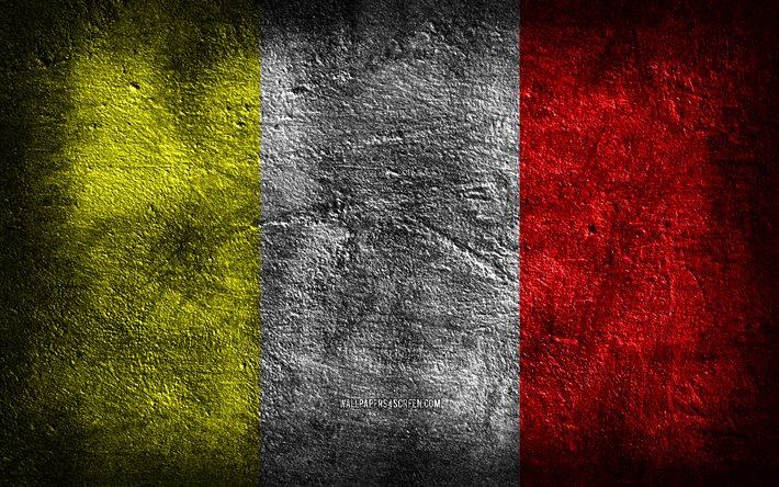 4k, bénévent drapeau, les villes italiennes, la texture de la pierre, le drapeau de bénévent, la pierre de fond, le jour de bénévent, l art grunge, les symboles nationaux italiens, bénévent, italie