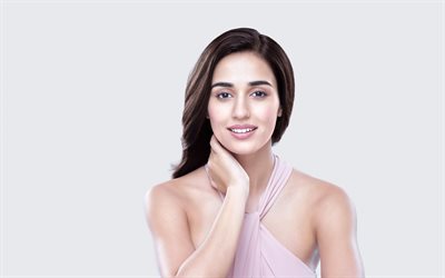 disha patani, portrait, séance photo, robe rose, actrice indienne, bollywood, mannequin indien, star de bollywood, actrices populaires
