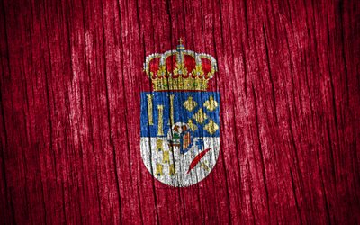 4k, علم سالامانكا, يوم سالامانكا, المقاطعات الاسبانية, أعلام خشبية الملمس, مقاطعات اسبانيا, سالامانكا, إسبانيا