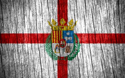 4K, Flag of Teruel, Day of Teruel, spanish provinces, wooden texture flags, Teruel flag, Provinces of Spain, Teruel, Spain