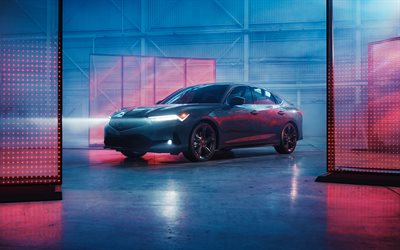 acura integra a spec, 4k, farlar, 2026 arabalar, karanlık, 2026 acura integra a spec, japon arabaları, ivır zıvır