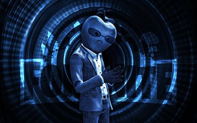 fortnite tycoon tart, 4k, fundo em espiral azul, fortnite, criativo, pele tart tycoon, pele de magnata da torta fortnita, tycoon tart, personagens fortnite