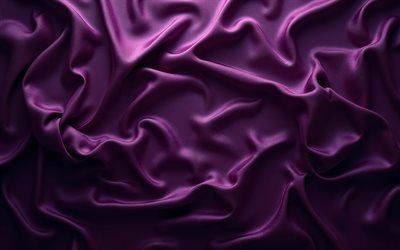 fondo de tela de ondas moradas oscuras, textura de tela púrpura oscura, textura de seda morada oscura, fondo de tela púrpura, 4k, textura de ondas de seda púrpura, textura de tela