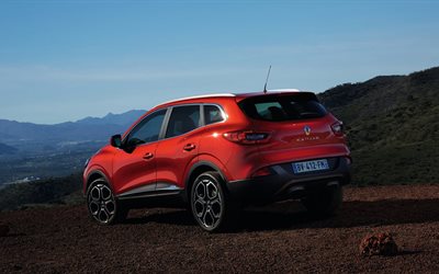 De 2016, el renault kadjar, crossover, vista trasera