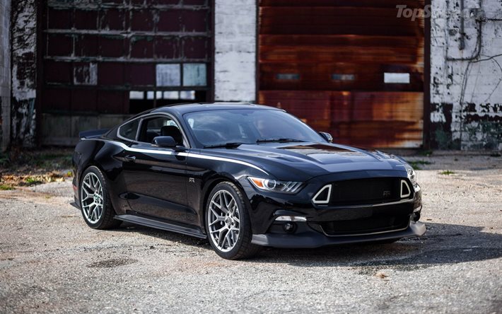 ford, coupé, noir, rtr, mustang, 2015