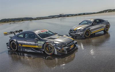 c63, coupe, mercedes-amg, 2016, mercedes, pair, sports