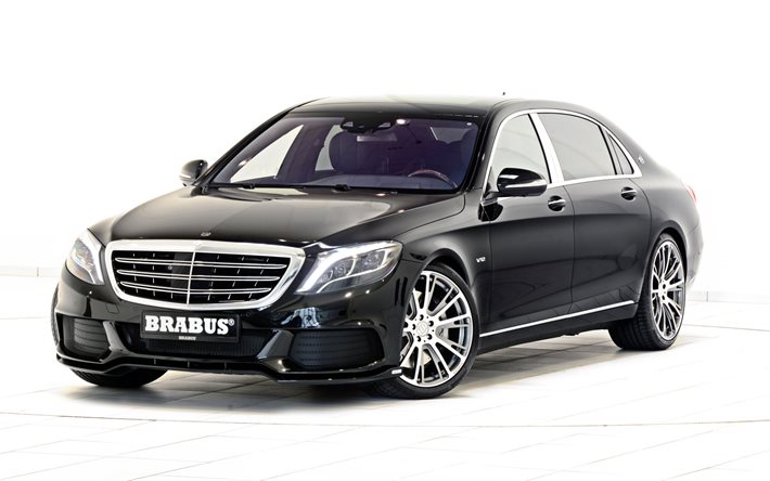 limousine, mercedes, maybach, 900, brabus, atelier, s600, 2016, schwarz, premium-klasse