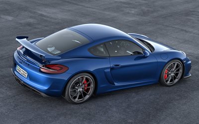 gt4, クーペ, ケイマン, ポルシェ, 青, 2016, 車両