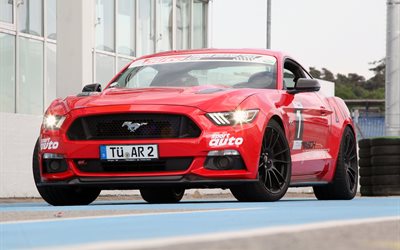 kw automobile, ford mustang, 2015, rouge, voiture de muscle