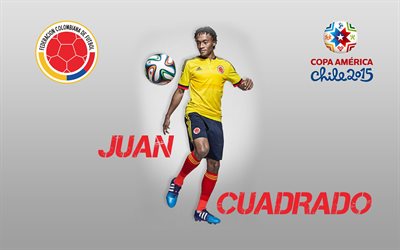 스포츠, colombia, 2015, 미국, juan cuadrado, 플레이어, america