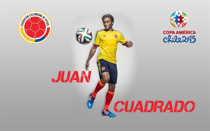 sports, en colombie, en 2015, la coupe, juan cuadrado, le joueur, l'amérique