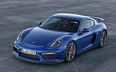 ケイマン, ポルシェ, 2016, gt4, 青, 新しい