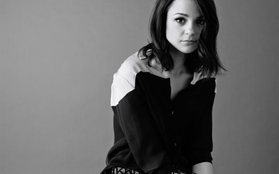 2015, the laterals, kathryn prescott, photoshoot, black and white, actress