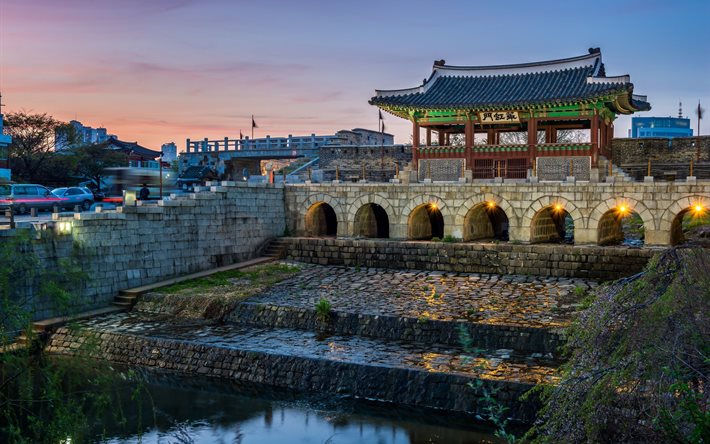 la fortezza di hwaseong, corea del sud, fortezza di hwaseong, asia, dichiarato dall'unesco patrimonio