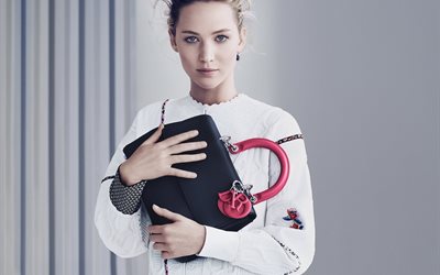 be dior, 2015, bag, actress, photoshoot, celebrities, jennifer lawrence, hollywood, advertising campaign