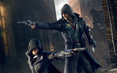 gameplay, syndicate, ubisoft quebec, giacobbe, frye, assassins creed, evie p, ps 4, xbox one