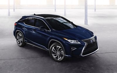 2016, lexus, 450h, blue, hybrid, crossover