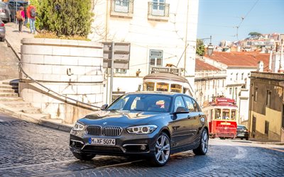 xdrive, 120d, the city, 1-series, urban line, bmw, 2016, street, front view
