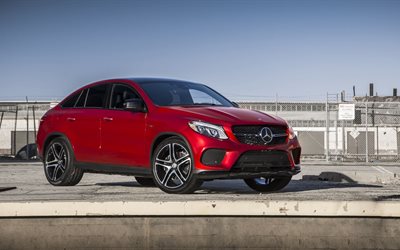 crossover, röd, 4matic, coupe, amg, gle 450, mercedes-benz, 2016, mercedes