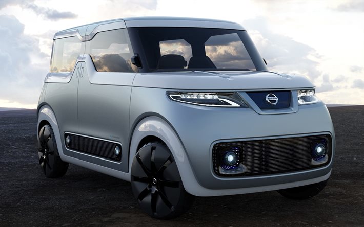 nissan, for dayz, teatro, concept, 2015, electric car, white, the concept