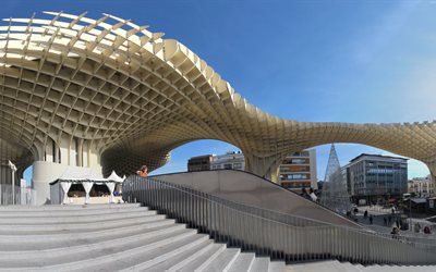 إشبيلية, إسبانيا, المبنى, اشبيلية, metropol parasol, العمارة