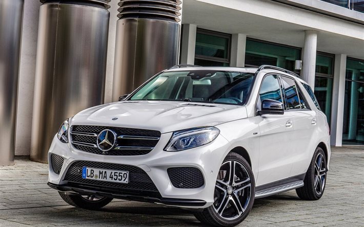 2016, mercedes-benz, gle450, amg, the building, 4matic, white, mercedes, suv