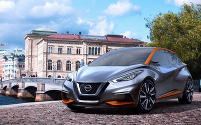 koncept, coupe, nissan sway, 2015, staden, fordon