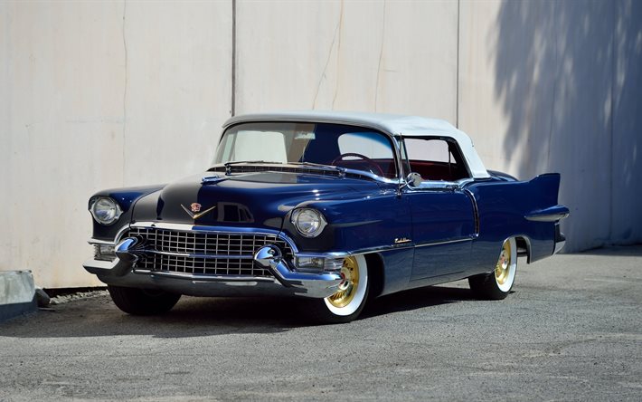 cadillac, eldorado, convertible, klasik, eski, 1955, vintage, Klasik, retro