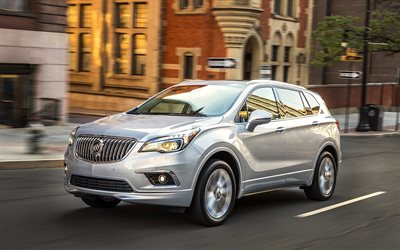 buick envision, 2017 carros, crossovers, movimento, buick