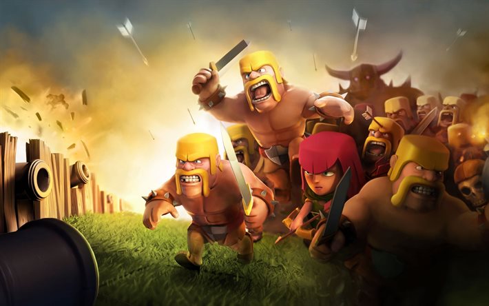 clash of clans, 2016, personagens