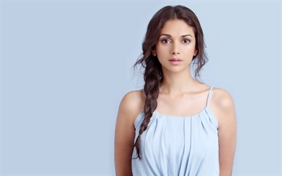 4k, Aditi Rao Hydari, attrice indiana, bruna, di bellezza, di Bollywood