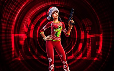 pj patrullero fortnite fortnite, 4k, fondo espiral rojo, fortnite, creativo, piel fortnite patrullero pj, fortnite pj patroller piel fortnite, pj patrullero fortnite, personajes fortnite