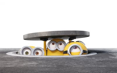 Bob, Kevin, Stewart, characters, Despicable Me, Minions